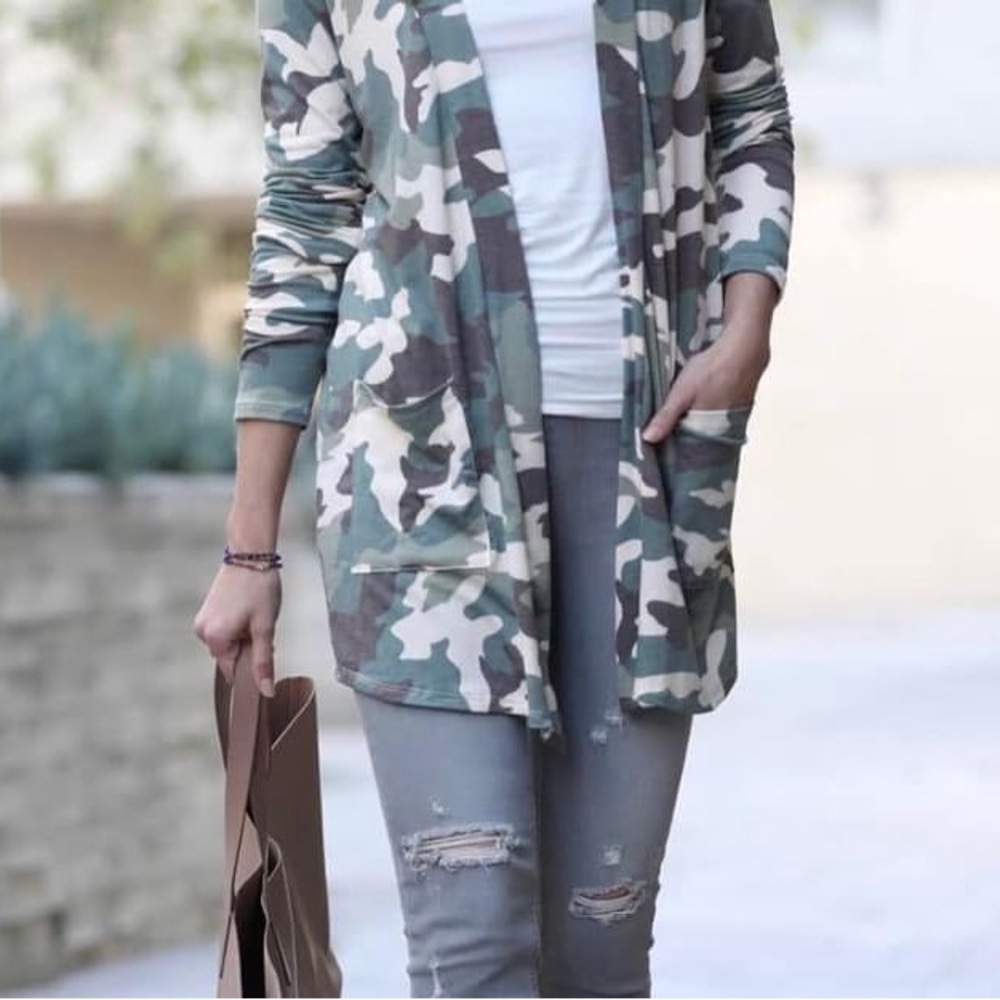 Camo Cardigan